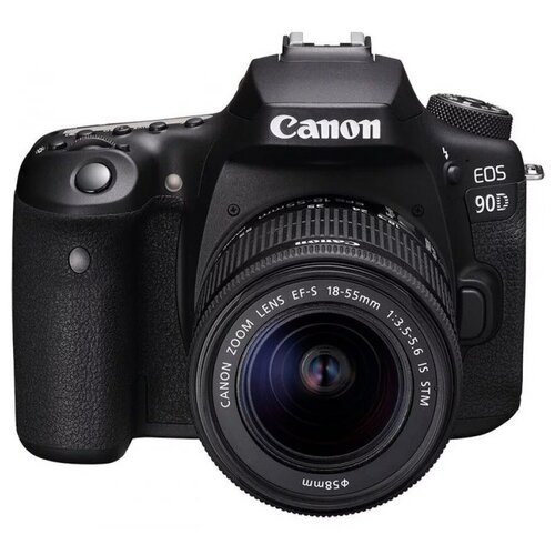 Купить Фотоаппарат Canon EOS 90D Kit EF-S 18-55mm f/3.5-5.6 IS STM, черный
Цифровой зер...