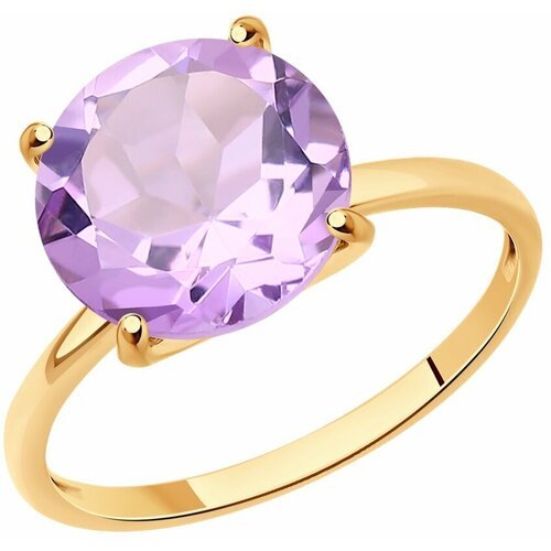 Купить Кольцо Diamant online, золото, 585 проба, аметист, размер 19
Золотое кольцо 2552...