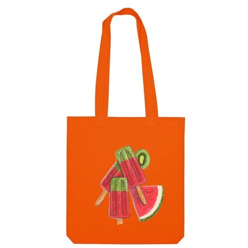Купить Сумка Us Basic, оранжевый
сумка шоппер, 100% хлопок, джерси Мороженое арбуз+киви...