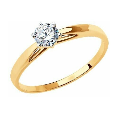 Купить Кольцо Diamant online, золото, 585 проба, фианит, размер 16.5
Золотое кольцо 268...