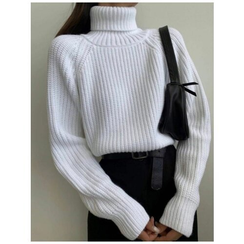 Купить Пуловер, размер единый, белый
Женский свитер связан из материала который состоит...