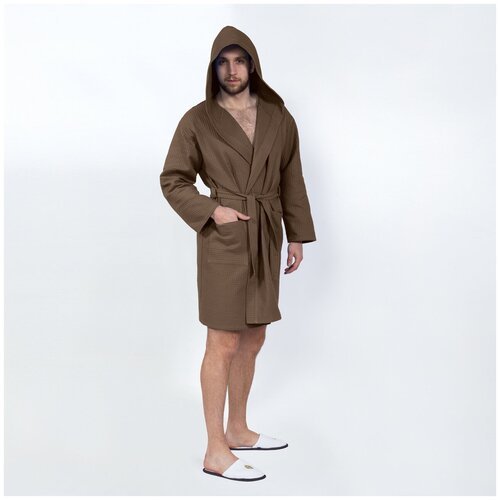 Купить Халат АртДизайн, размер 48, коричневый
Мужские халаты из вафельного полотна созд...