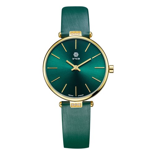 Купить Наручные часы УЧЗ 3042L-4, зеленый
Наручные кварцевые женские часы производства...