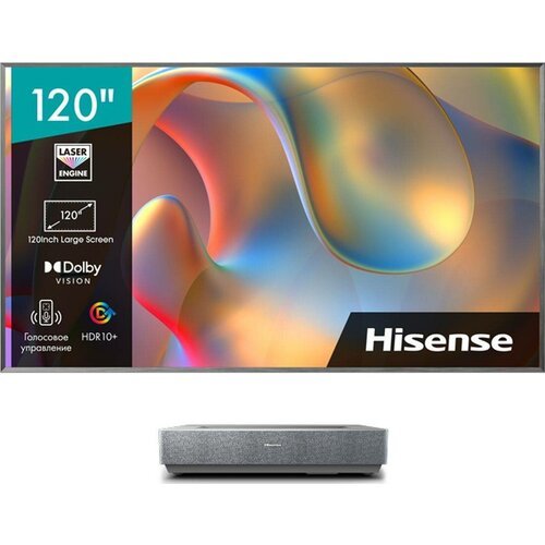 Купить Телевизор Hisense Laser TV 120L5H, 120", Laser, 4K Ultra HD, Vidaa, серебристый...