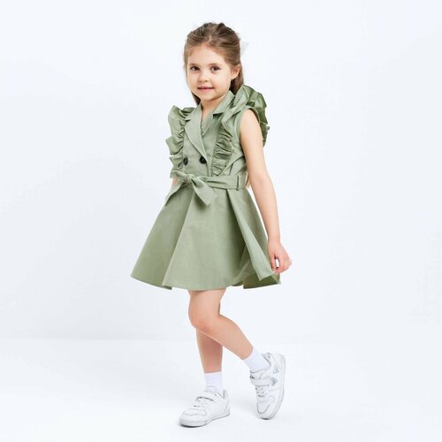 Купить Платье Kaftan, размер 32, розовый, зеленый
Платье для девочки двубортное KAFTAN:...