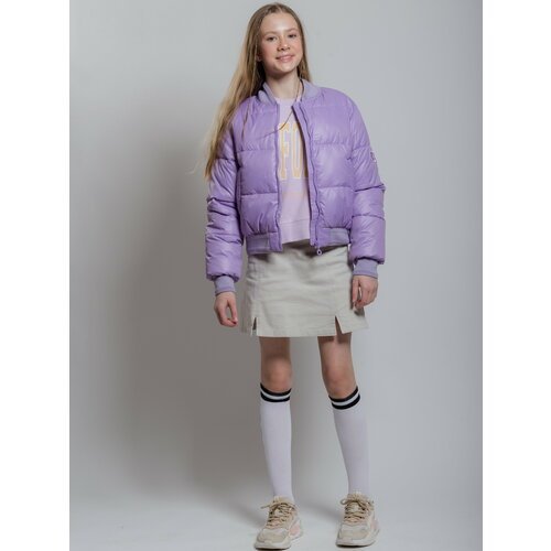 Купить Бомбер Orso Bianco, размер 140, лиловый
Утепленная объемная куртка для девочки,...