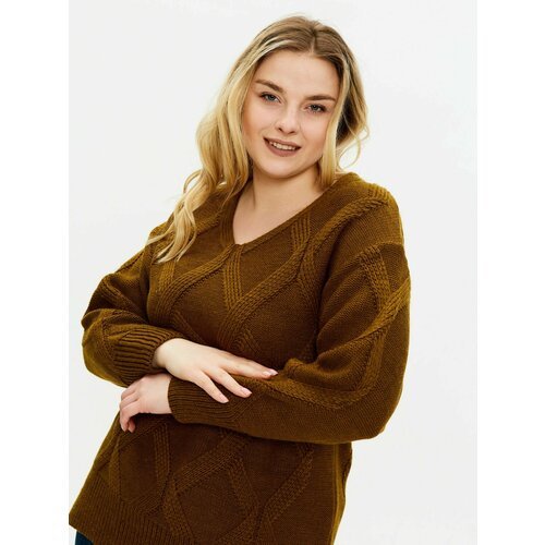 Купить Пуловер, размер 50, коричневый
Теплый свитер с изящным v-образным вырезом займет...