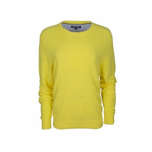 Купить Пуловер TOMMY HILFIGER, размер 50, желтый
Логотип в красно-бело-синей цветовой г...