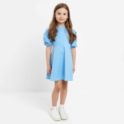 Купить Платье Minaku, размер 34, голубой
Платье для девочки MINAKU : хлопковая ткань, с...