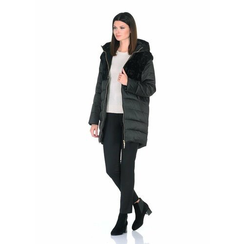 Купить Пальто Prima Woman, размер 48, черный
Пальто женское демисезонные с отделкой нат...
