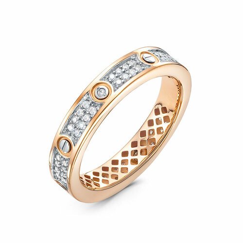 Купить Кольцо Diamant online, золото, 585 проба, фианит, размер 17.5, бесцветный
<p>В н...