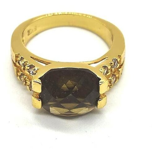 Купить Кольцо ForMyGirl, раухтопаз, размер 16.5, коричневый
Позолоченное кольцо с раухт...