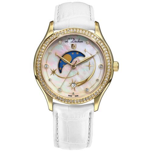 Купить Наручные часы L'Duchen 60778, белый, золотой
По задумке дизайнеров на белом цифе...