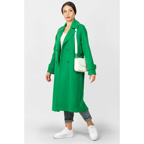 Купить Пальто MARGO, размер 40-42, зеленый
Пальто прямого кроя выполнено из бархатистой...