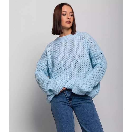 Купить Свитер DommoD, размер 44-50, голубой
Женский свитер оверсайз для стильного, женс...