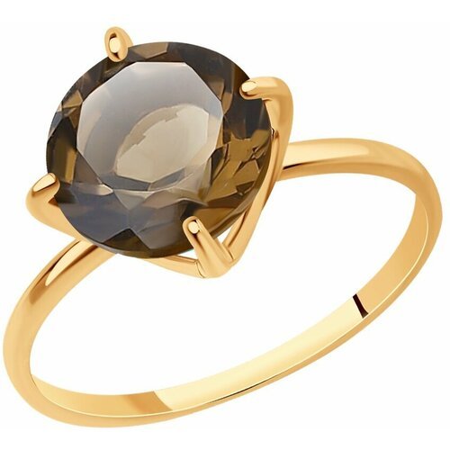 Купить Кольцо Diamant online, золото, 585 проба, раухтопаз, размер 18
<p>В нашем интерн...