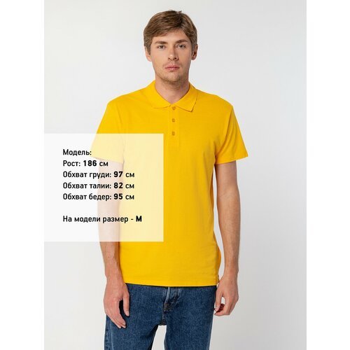Купить Поло Sol's, размер 52-54, желтый
Рубашка-поло - обязательный элемент мужского га...