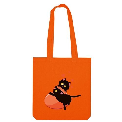 Купить Сумка Us Basic, оранжевый
Название принта: Пара черных кошек и красное сердце. А...
