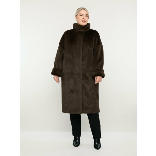 Купить Пальто ALEF, размер 48, коричневый
Удлиненная женская шуба из искусственного мех...