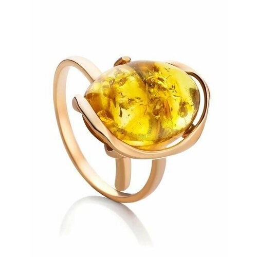 Купить Кольцо, янтарь, безразмерное, желтый, золотой
Искрящееся кольцо в элегантном диз...