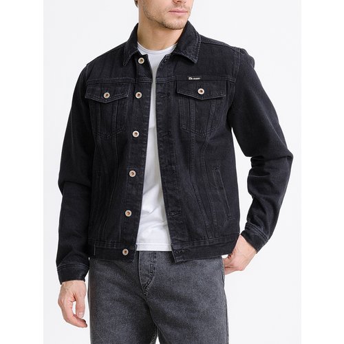 Купить Джинсовая куртка MkJeans, размер 52, черный
Куртка джинсовая с вареным эффектом...