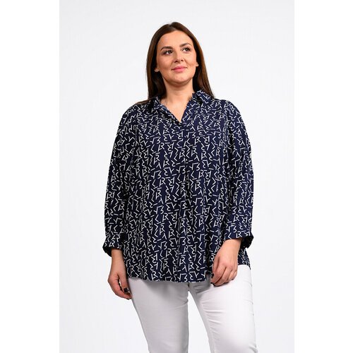 Купить Блуза SVESTA, размер 64, синий
Стильная блуза выполнена из тонкой штапельной тка...