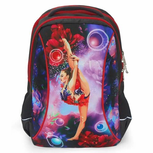 Купить Рюкзак для гимнастики (ткань п/э, черный/красный) 216 XL -047
Удобный рюкзак для...