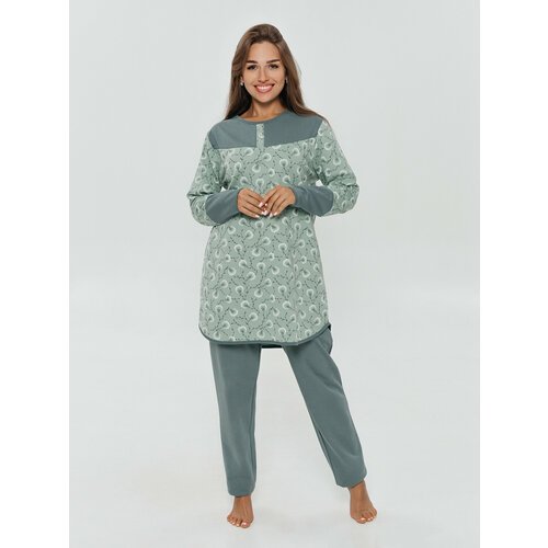 Купить Пижама LOVETEX.STORE, размер 48, зеленый
Представляем Вам нашу женскую пижаму ов...
