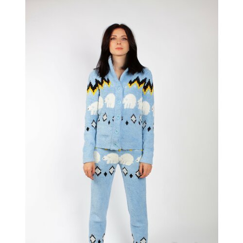 Купить Пижама , размер 42/46, голубой
Уютная тёплая новогодняя пижама . В комплект вход...