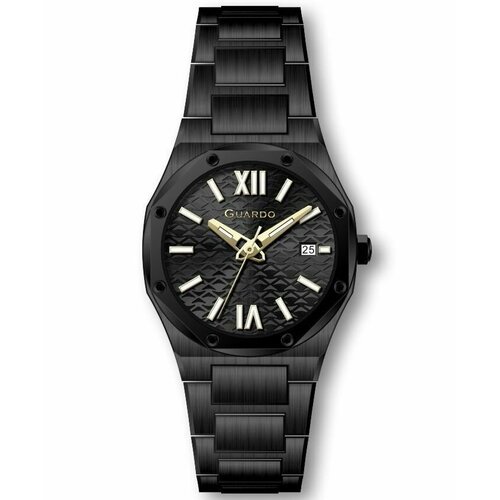 Купить Наручные часы Guardo 12713-2, черный
Женские кварцевые часы в круглом корпусе на...