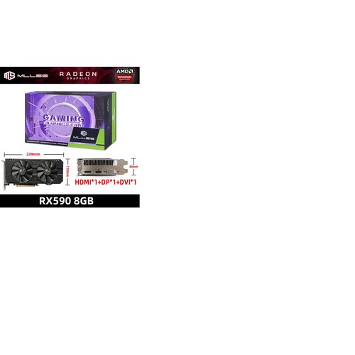Купить Видеокарта Radeon RX 590 GME 8GB 256bit 2304sp MLLSE
Новая видео карта Радеон RX...
