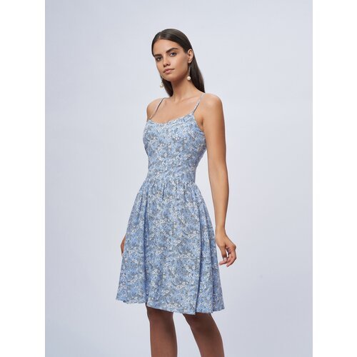 Купить Платье 1001dress, размер 46, голубой
Ткань: вискоза.<br>Длина по спинке: 89.<br>...