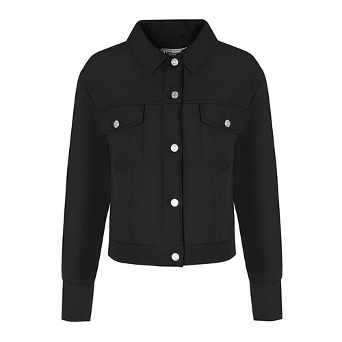 Купить Куртка MOSCHINO JEANS, размер M, черный
Укороченная куртка с прострочкой и карма...