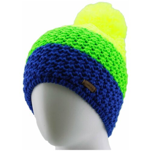 Купить Шапка Relax, размер универсальный, желтый, зеленый
Вязаная шапка с помпоном. Объ...
