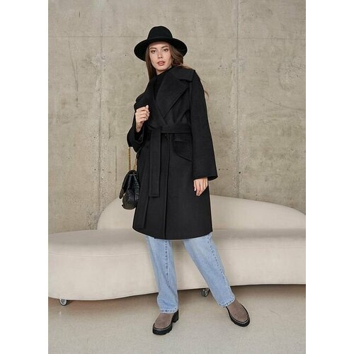 Купить Пальто КАЛЯЕВ, размер 42, черный
Стильное женское шерстяное пальто отличается св...