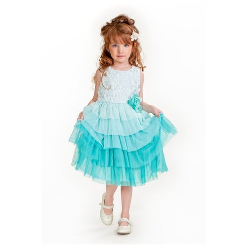 Купить Платье Cascatto, размер 3-4/98-104, бирюзовый
Изумительное детское вечернее плат...