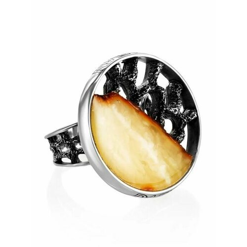 Купить Кольцо, янтарь, безразмерное, мультиколор
Круглое кольцо ручной работы, украшенн...