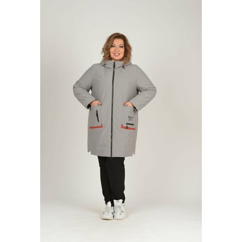 Купить Куртка Karmelstyle, размер 56, серый
Женская весенняя утепленная куртка удлиненн...