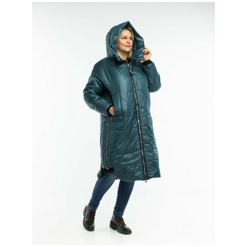 Купить Куртка ДЮТО, размер 54, зеленый
Стильная очень теплая зимняя удлиненная женская...