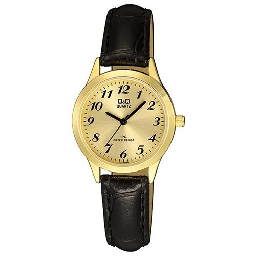 Купить Наручные часы Q&Q Casual, золотой
женские японские наручные часы на кожаном реме...