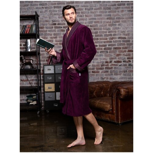 Купить Халат Polens, размер 54-56, бордовый
LUXURY мужской, велюровый халат Christopher...