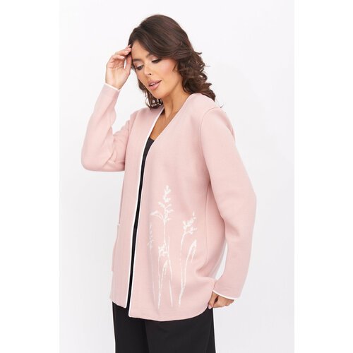 Купить Пиджак Текстильная Мануфактура, размер 52, розовый
Женский вязаный жакет прямого...