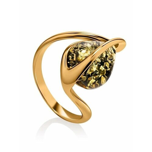 Купить Кольцо, янтарь, безразмерное, зеленый, золотой
Красивое стильное кольцо из и иск...