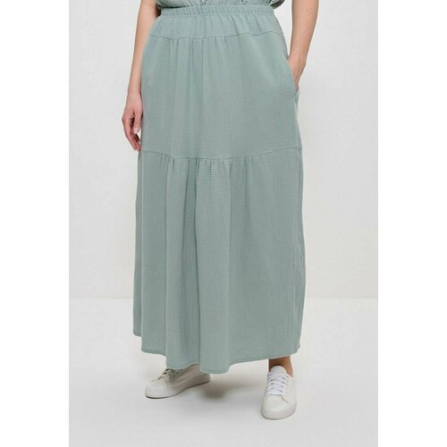 Купить Юбка CLEO, размер 60, оливковый
Невесомая летняя женская юбка из муслина с жатым...