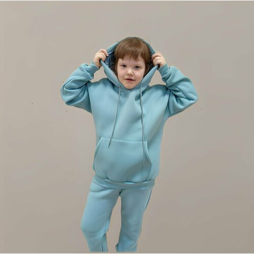 Купить Костюм Benini, размер 116-122, голубой
Теплый спортивный костюм "Оверсайз" для д...
