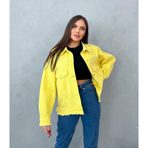 Купить Куртка , размер M (50), желтый
Куртка джинсовая - это постоянный тренд на сезон...