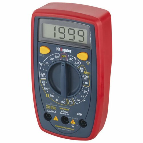 Купить Мультиметр navigator nmt-mm05-ut33b цифровой
Макс. переменное напряжение: 600 В...