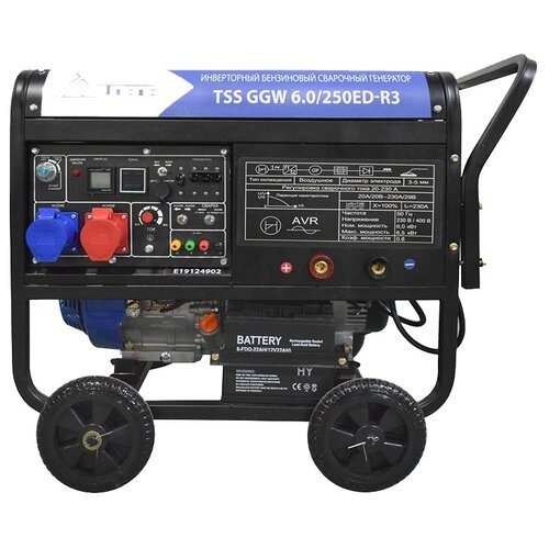 Купить Бензиновый генератор ТСС GGW 6.0/250ED-R3, (6000 Вт)
Назначение<br><br>Сварочный...