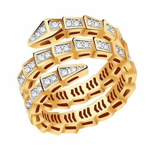 Купить Кольцо Diamant online, золото, 585 проба, фианит, размер 20, бесцветный
<p>В наш...