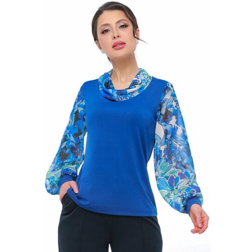 Купить Блуза DStrend, размер 56, синий
Необычно женственная реинкарнация водолазки - тр...